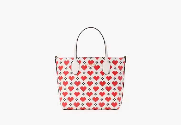 Bleecker Pixel Hearts Medium Crossbody Tote