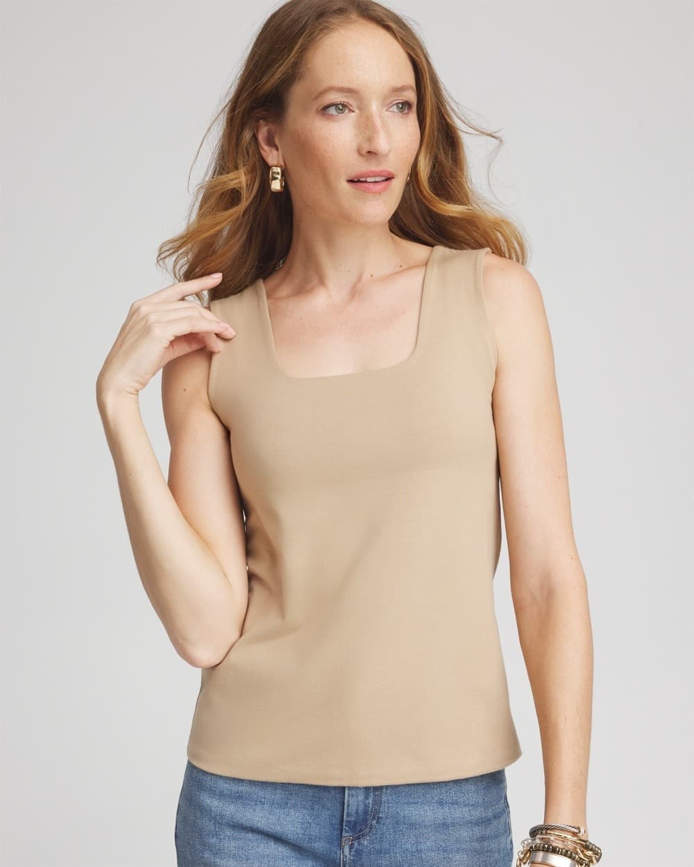 Contour Cotton™ Square Neck Tank