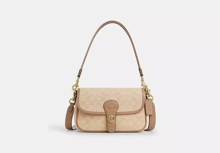 Hadley Shoulder Bag With Signature Canvas