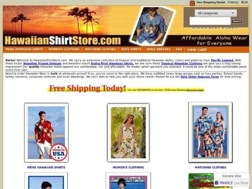 Hawaiian Shirt Store Promo Codes & Coupons