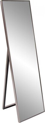 Sleek Brushed Brass Rectangular Full Length Standing Mirror