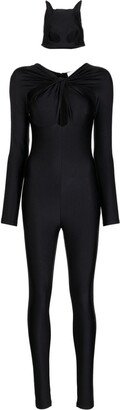 Cut-Out Jersey Catsuit