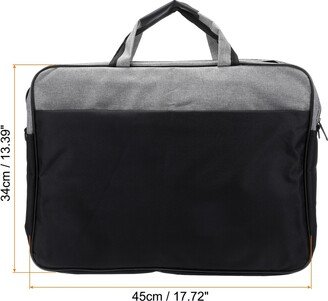 Unique Bargains 17.7x13.4 Laptop Bag, Fit for 17 Computer Bag with Adjustable Strap, Black