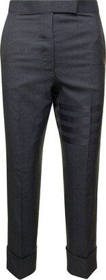 4-Bar Striped Tailored Cropped Trousers