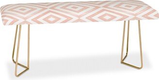 Little Arrow Design Co Watercolor Diamonds in Pink Bench