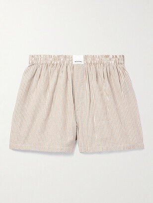 Marant Barny Striped Cotton Boxer Shorts-AA