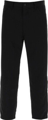 Straight-Leg Cropped Trousers-BJ