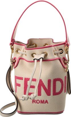 Mon Tresor Mini Canvas Bucket Bag-AB