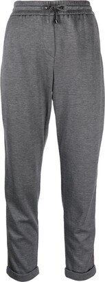 Fleece Elastic-Waist Track-Trousers