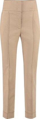 High-rise Cotton Trousers-AA