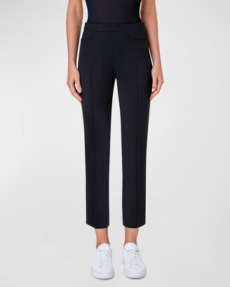 Franca Mid-Rise Cropped Pants