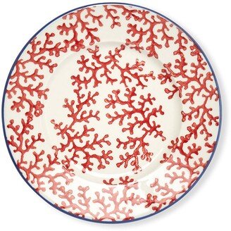 Blue Pheasant Sienna Coral Bread/Cupcake Plates, Set of 4