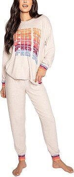 Oatmeal Retro Rockies Pajama Set