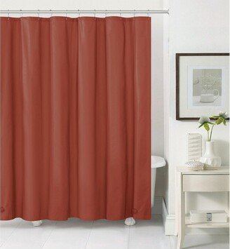 Kate Aurora Spa Living Rust/Spice 100% Water Repellent PEVA Shower Curtain Liner - Standard Size