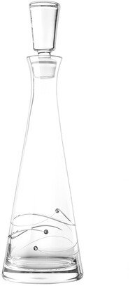 European Handmade Glass Sparkle Tall Swarovski Wine Decanter