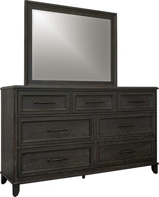 Cindi Grey 7 Drawer Dresser