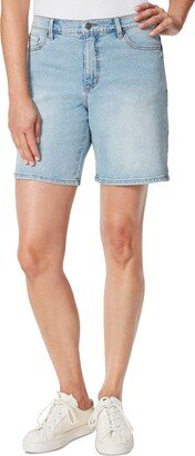 Womens Relaxed Bermuda Denim Shorts