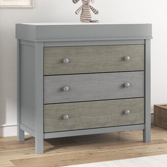 IGEMAN 3-Drawer Changer Dresser with Removable Changing Tray