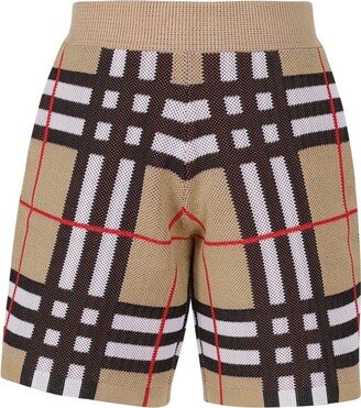 Check Technical Cotton Shorts-AA