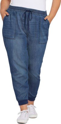 Women's Plus Size Utility Jogger Blue