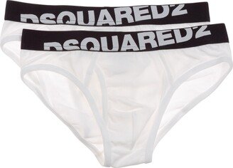 Two Pack Logo Waistband Briefs-AA