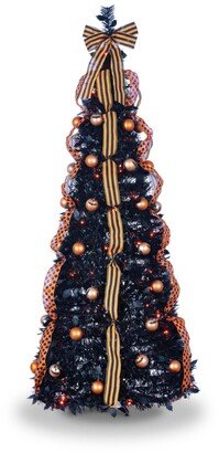 6' Pop-Up Pre-Lit Halloween Tree with 100 Led Lights