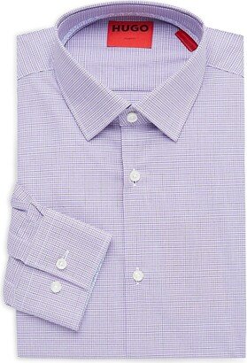 Koey Slim Fit Plaid Dress Shirt