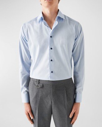 Men's Contemporary Fit Twill Dress Shirt-AC