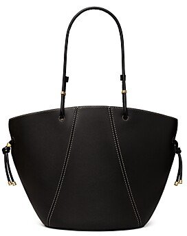 Spaghetti Strap Leather Tote