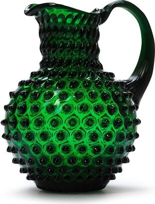 In Flore Caroline Crystal Glass Carafe, Hobnall, 2L, Dark Green