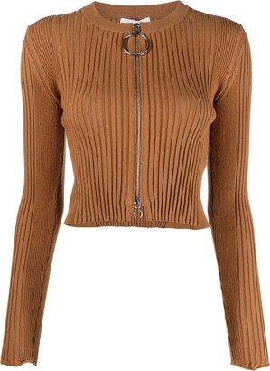 Rabanne Zip-Fastening Knitted Cardigan