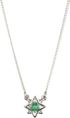 Charlotte's Web Jewellery Guiding North Star Silver Necklace - Emerald