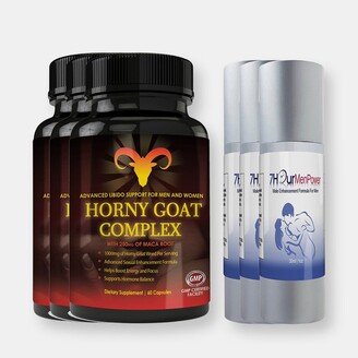 Totally Products Horny Goat Complex and 7Hour Men Power Combo Pack