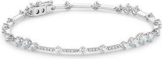 Arpeggia One Line Bracelet In White Gold