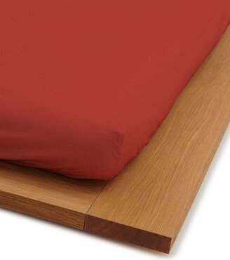 Percale fitted sheet (90x200x30cm)