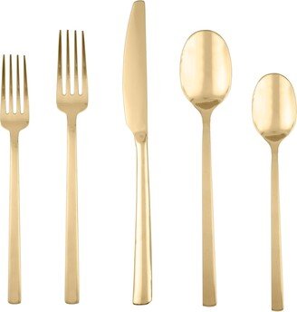 Beacon Gold Mirror 20-Piece Flatware Set, Service for 4