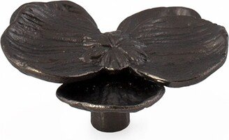 Orchid Small Knob - Black Nickel Plate