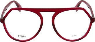 Fendi Eyewear Round Frame Glasses-AA