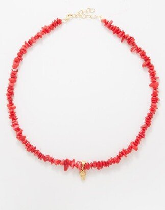 Týche Coral & Gold-vermeil Necklace