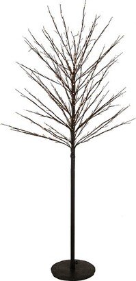 Northlight 5' Black LED Lighted Christmas Twig Tree - Warm White Lights