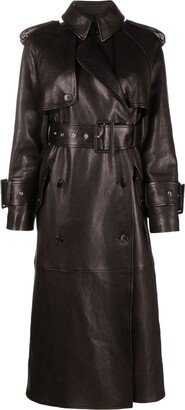 The Rennie leather trench coat