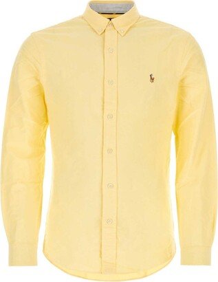 Logo Embroidered Oxford Shirt-AB