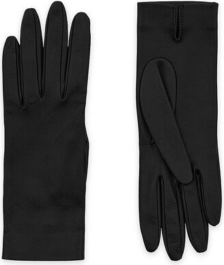 Slit Short Gloves in Leather