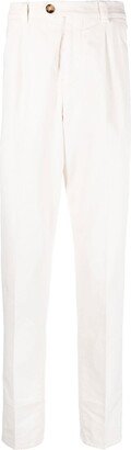 Straight-Leg Gabardine Trousers