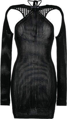 ANDREĀDAMO Mesh-Panelling Cut-Out Dress