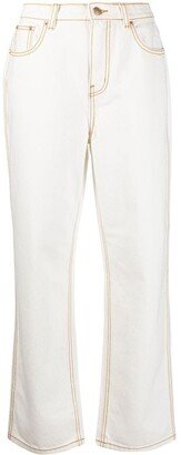 Wide-Leg High-Rise Jeans-AA