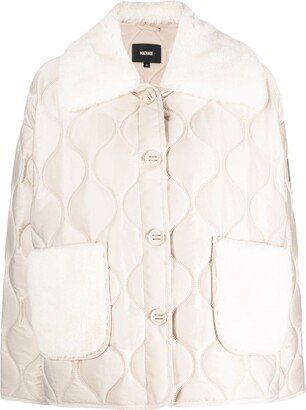 Kenzy logo-patch quilted jacket