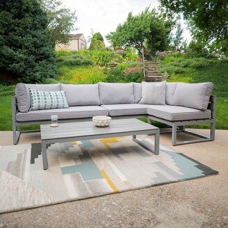 Middlebrook Designs Middlebrook Hampton Grey 4-Piece Outdoor Conversation Set