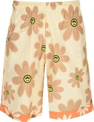 Floral Printed Elasticated Waisband Shorts