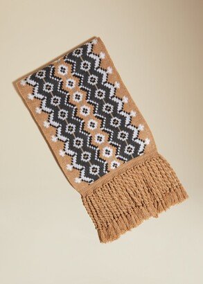 The Lance Scarf in Camel Multi